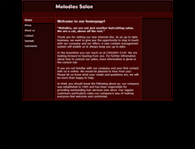 Tablet Screenshot of melodiessalon.com